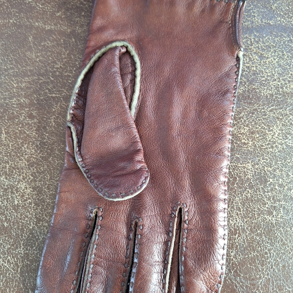 Christian Dior Men's Deep Brown Leather Gloves size XL - Picture 7 of 7